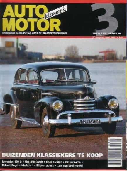 AMK 3 2005 : Opel Kapitan - Mercedes Benz 190 - Fiat 850, Ophalen of Verzenden, Gelezen, Algemeen