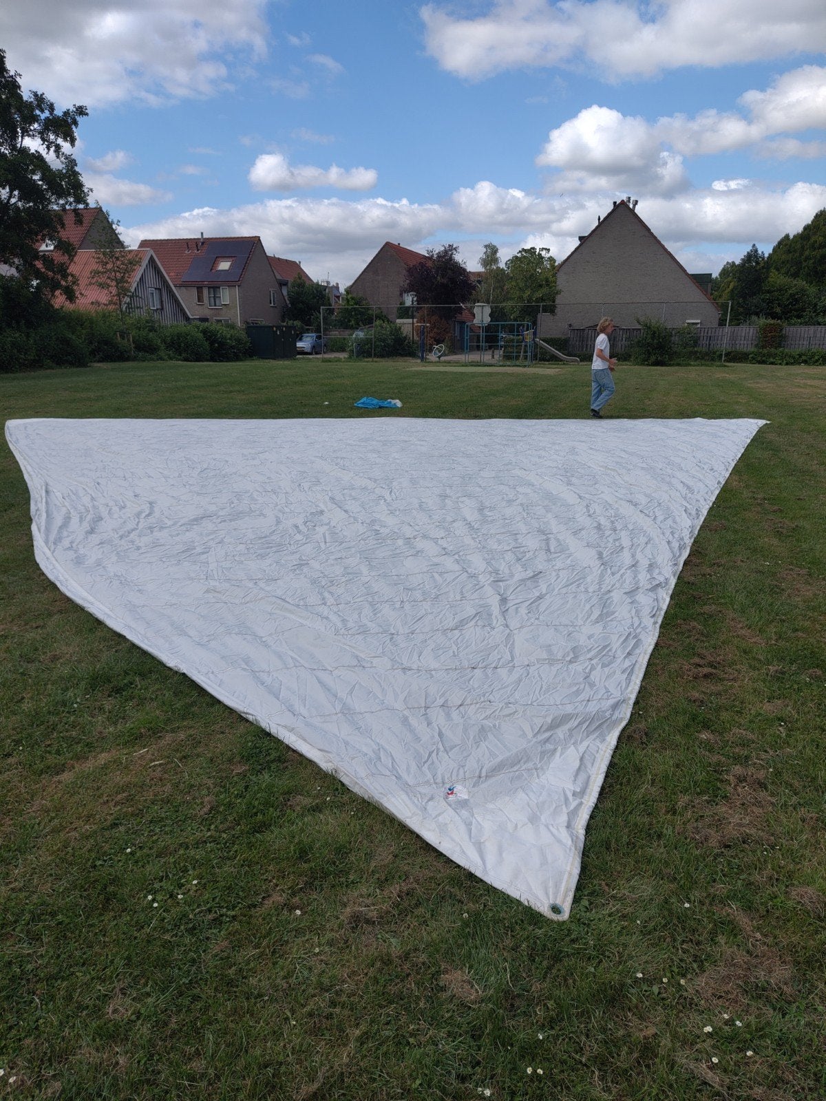 Groot gennaker (spinnaker) amper gebruikt  84m2, Ophalen, Zo goed als nieuw, Spinnaker, 60 m² of meer