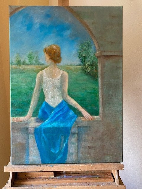 schilderij, Ophalen, Doek, Portret of Personen, Impressionistisch