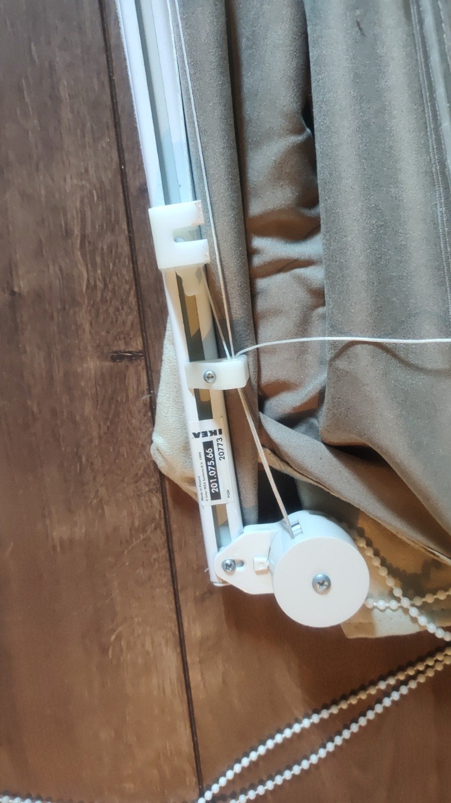 Delft. IKEA vouwgordijn, zo goed als nieuw, Zo goed als nieuw, 100 tot 150 cm, Beige, 50 tot 100 cm