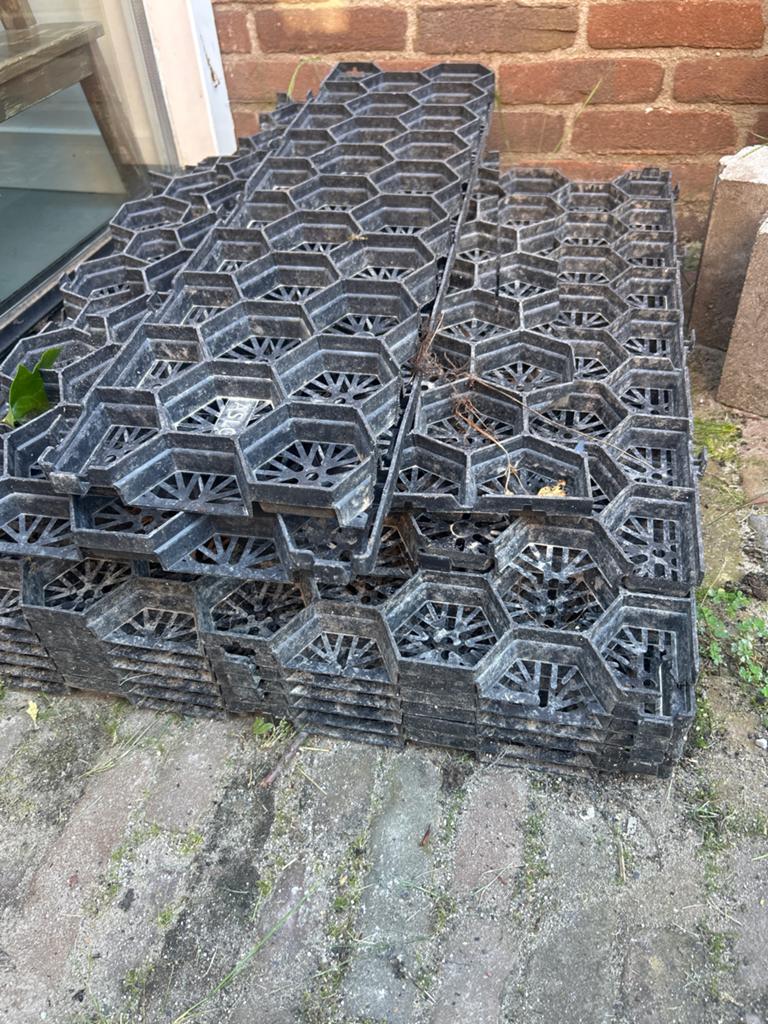 Grasdallen/Grindplaten/ Grastegels 6 stuks 60x80, Ophalen, Gebruikt