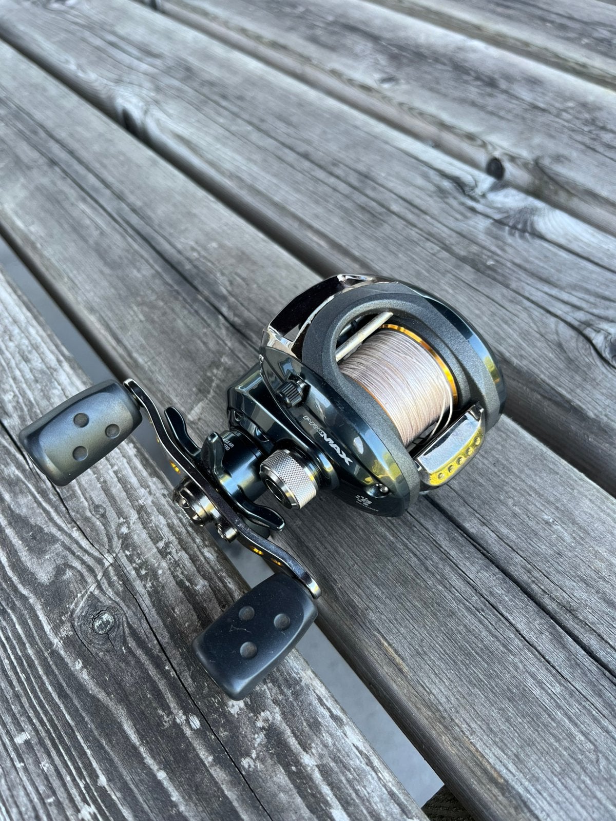 Abu Garcia Promax 3 reel, Ophalen, Zo goed als nieuw, Molen