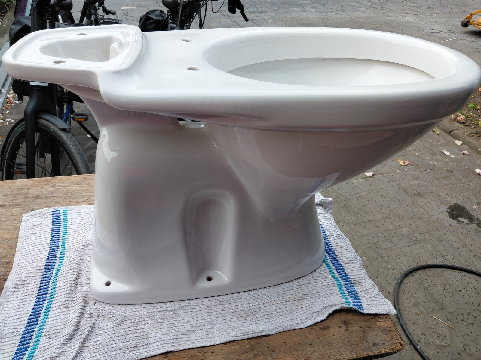 Nieuw toiletpot sphinx + reservoir + toiletbril, Ophalen, Nieuw, Toilet