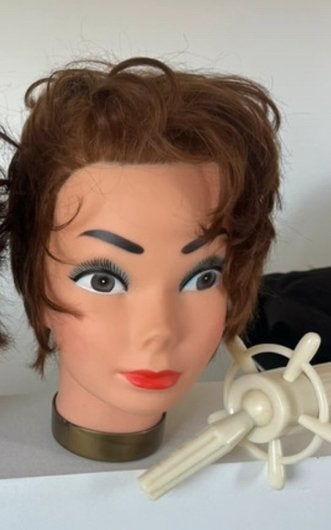 Kappers oefenhoofden met haar, Ophalen of Verzenden, Gebruikt, Overige typen