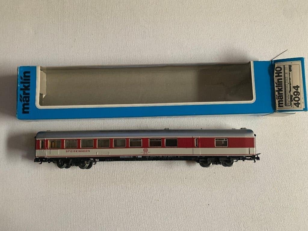 Märklin 4094 H0 Speisewagen van de DB, Wisselstroom, Wagon, Ophalen of Verzenden, Zo goed als nieuw