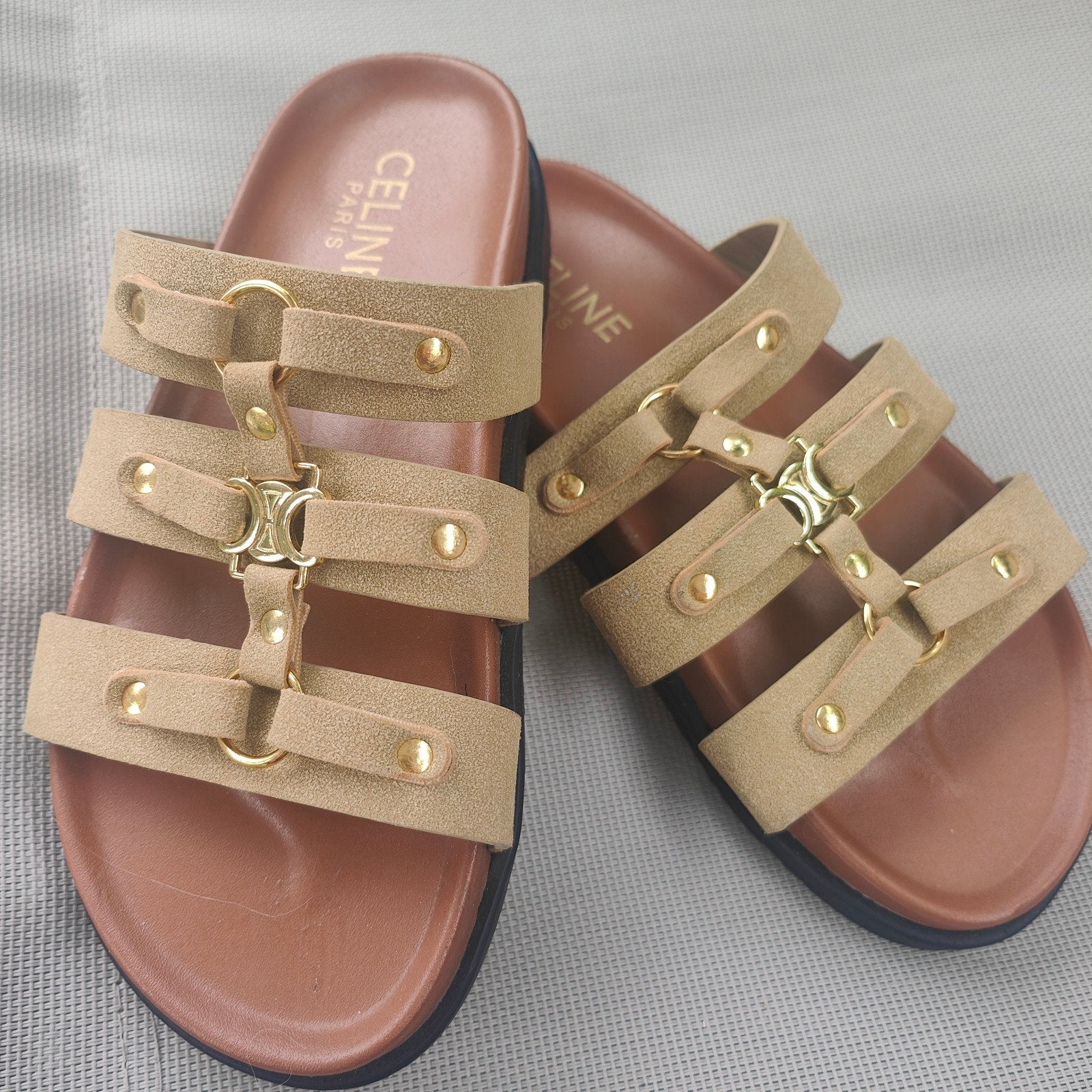 Celine sandalen 1 op 1, Kleding | Dames, Schoenen, Ophalen of Verzenden, Nieuw, Beige, Sandalen of Muiltjes