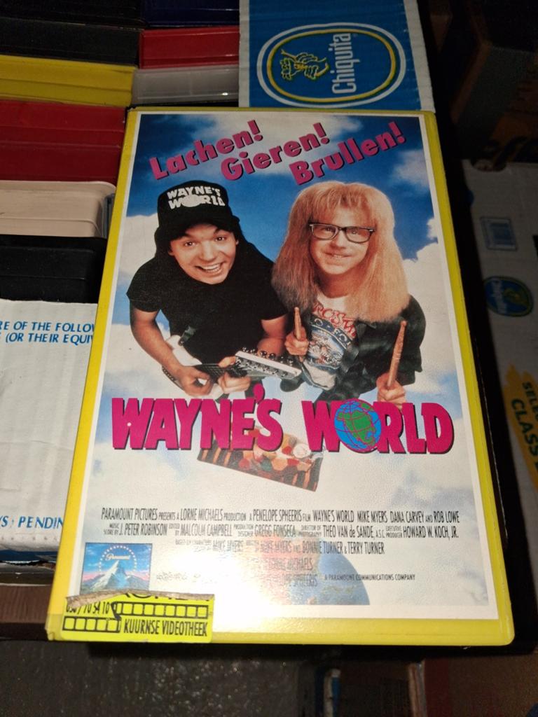 Vhs ex-rental. - Wayne's World, Cd's en Dvd's, Alle leeftijden, Ophalen of Verzenden, Gebruikt, Actie en Avontuur