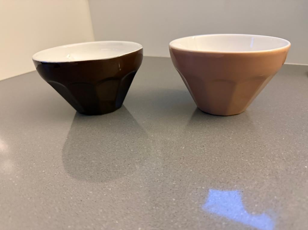 ASA Caffe ti amo kom schaal 2 stuks, Ophalen, Overige stijlen, Glas, Schaal of Schalen