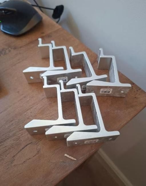 7 aluminium trapleuninghouders, Ophalen of Verzenden, Nieuw, Trap