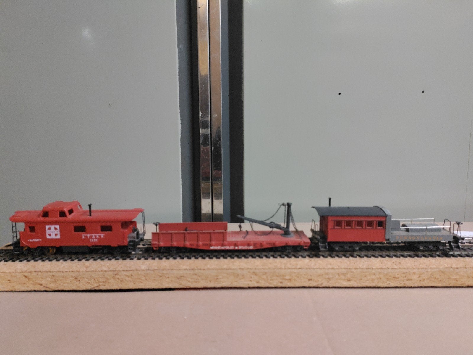 Werktrein HO Amerikaans modelspoor - Santa Fe, Hobby en Vrije tijd, Modeltreinen | H0, Ophalen of Verzenden