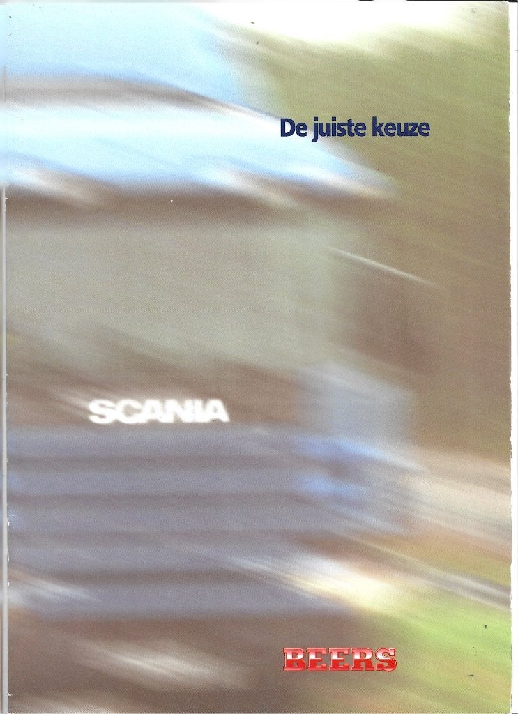 Scania Beers keuze brochure (sc085) vrachtwagen camion, Verzenden, Zo goed als nieuw, Vrachtwagen