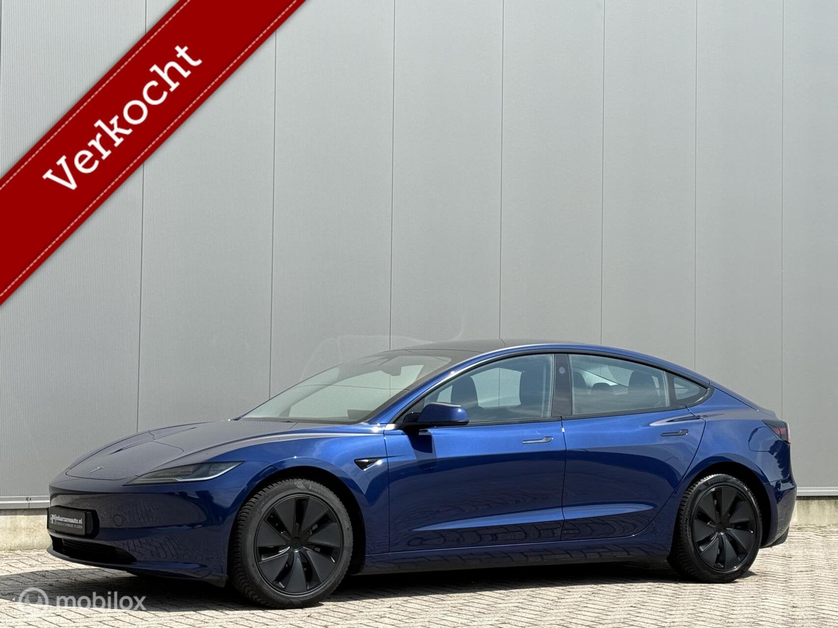 Tesla Model 3 Premium Long Range AWD , FSD 4 comp, SOH 93%, Auto's, Tesla, Automaat, Gebruikt, Zwart, Blauw