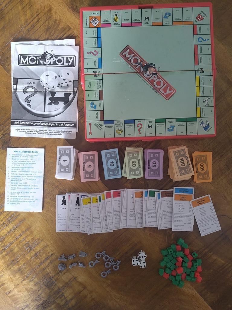 Monopoly reisspel helemaal compleet!, Ophalen of Verzenden, Zo goed als nieuw, Reisspel