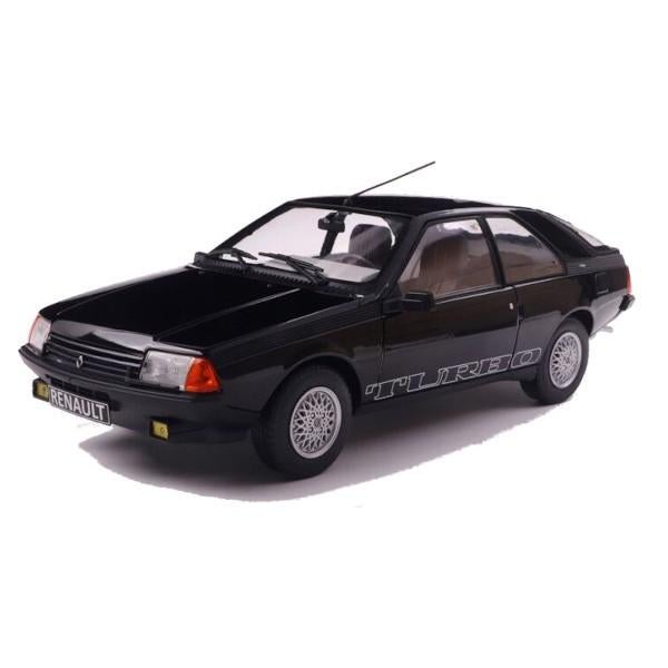 Renault Fuego Turbo 1980 Zwart Modelauto 1/18 Solido Nieuw, Solido, Auto, Solido, Nieuw