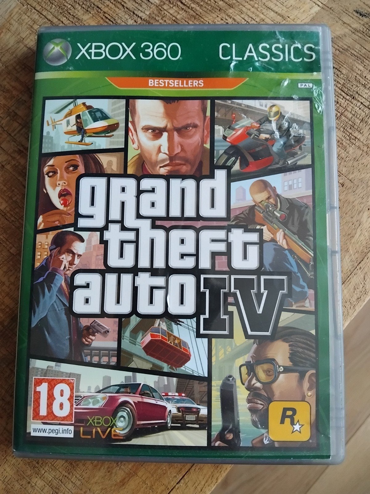 Grand Theft Auto IV (GTA 4) Xbox 360 Classics, Spelcomputers en Games, Avontuur en Actie, Online, Vanaf 18 jaar, 1 speler