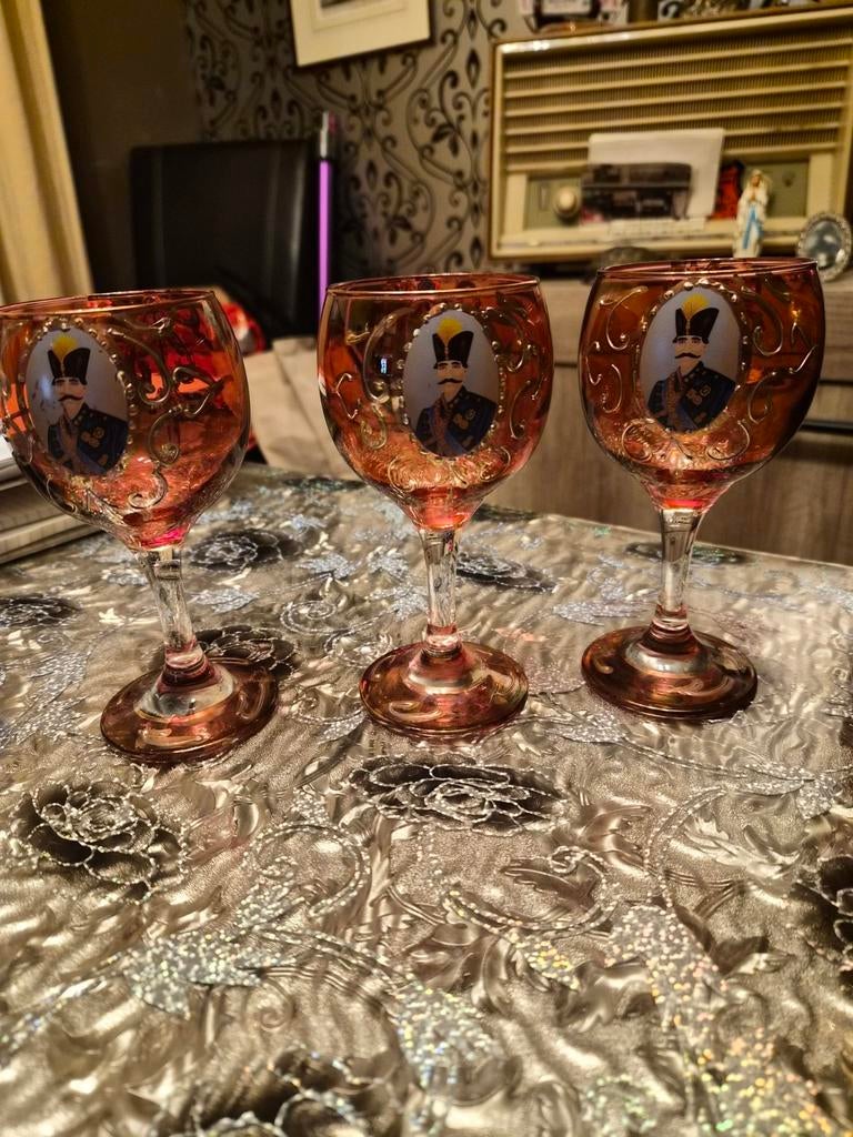 Karaf set / glaasen, Ophalen of Verzenden, Koper of Brons