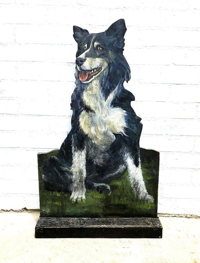 Border Collie. Hout. 75cm., Ophalen of Verzenden