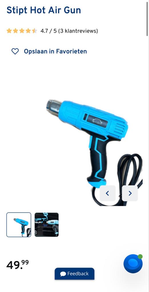 Stipt Hot Air Gun - Krachtige heteluchtpistool, Ophalen of Verzenden, Zo goed als nieuw