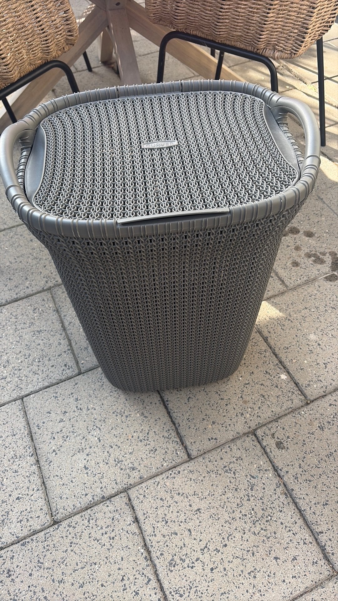 Curver wasmand, Ophalen, Zo goed als nieuw, Grijs
