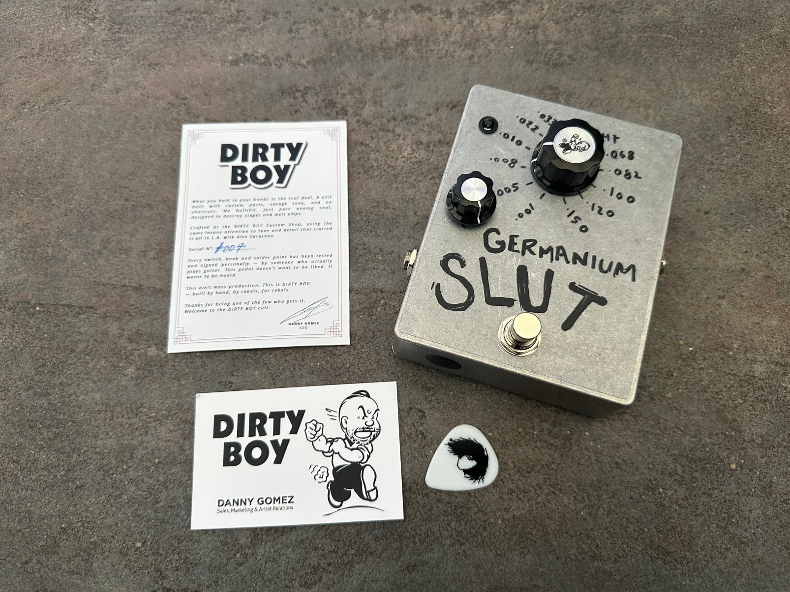 Dirty Boy Custom - Germanium SL#T ( Blues Saraceno / Gomez ), Ophalen of Verzenden, Zo goed als nieuw, Distortion, Overdrive of Fuzz