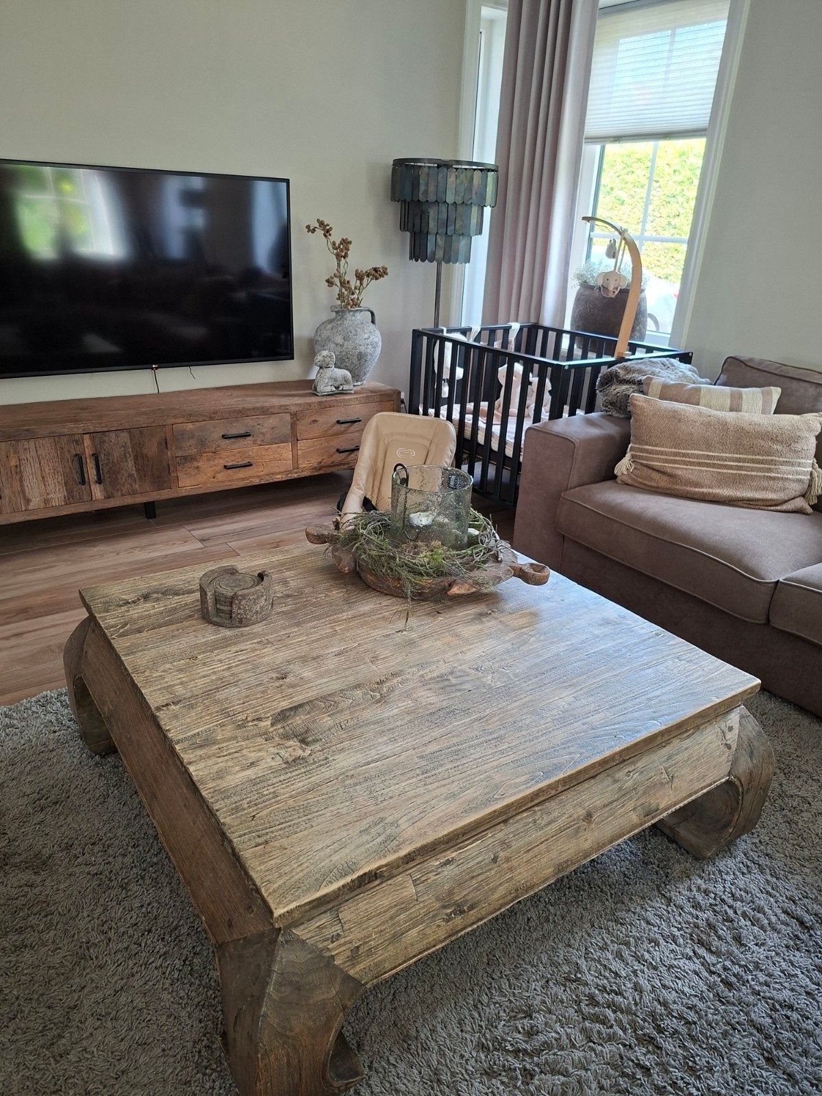Prachtige salontafel, Ophalen, 100 tot 150 cm, 50 tot 100 cm, Zo goed als nieuw