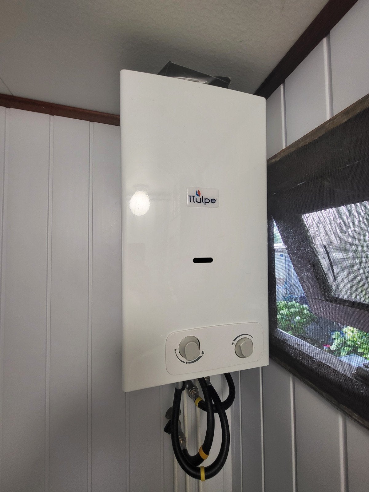 TTulpe indoor B-6 P37 Eco geiser, Doe-het-zelf en Verbouw, Geisers en Boilers, Ophalen, Gebruikt, Geiser, Minder dan 20 liter