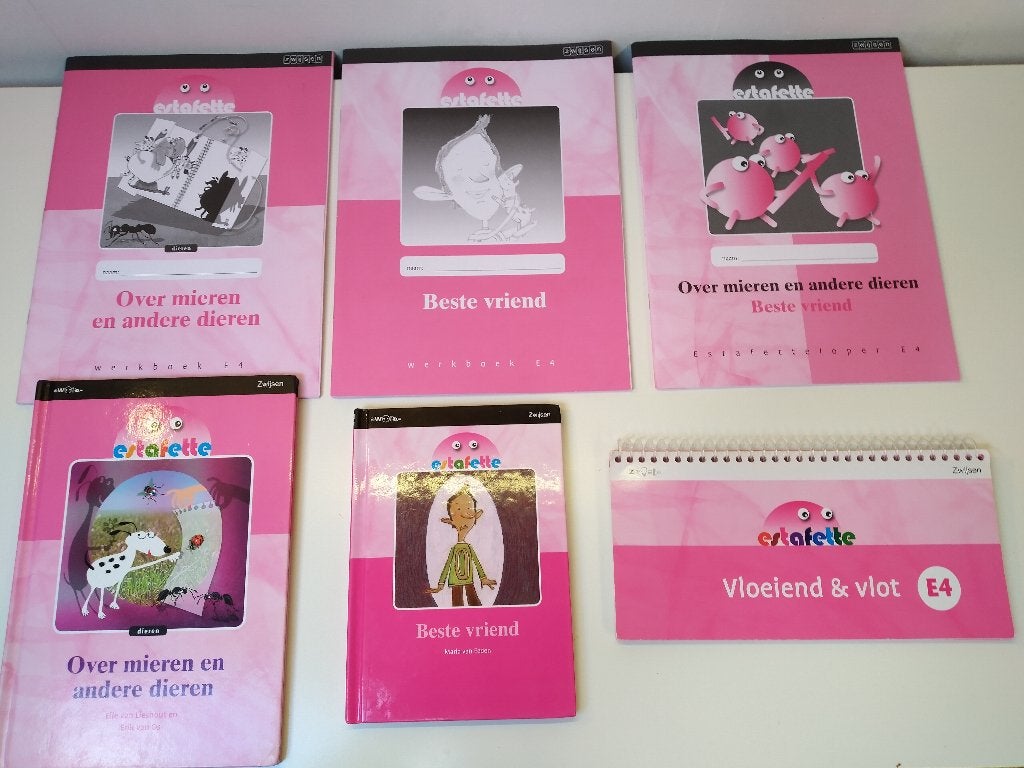 Estafette/VERSIE 2/Groep 4/E4 pakket (6 Boeken) voor €7,50!!, Boeken, Ophalen of Verzenden, Nieuw, Overige niveaus, Nederlands