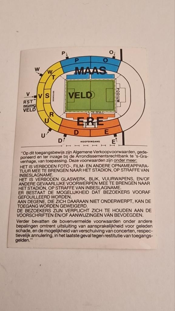 MICHAEL JACKSON BAD TOUR TICKET 1988 LIVE IN CONCERT KAARTJE, Verzamelen, Ophalen of Verzenden