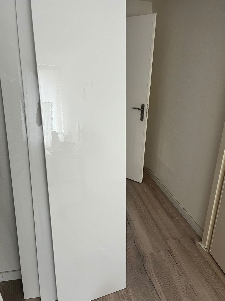 3x IKEA PAX deuren FARDAL – hoogglans wit – 50x195 cm, 200 cm of meer, Zo goed als nieuw, Hoogglans Wit, Kunststof