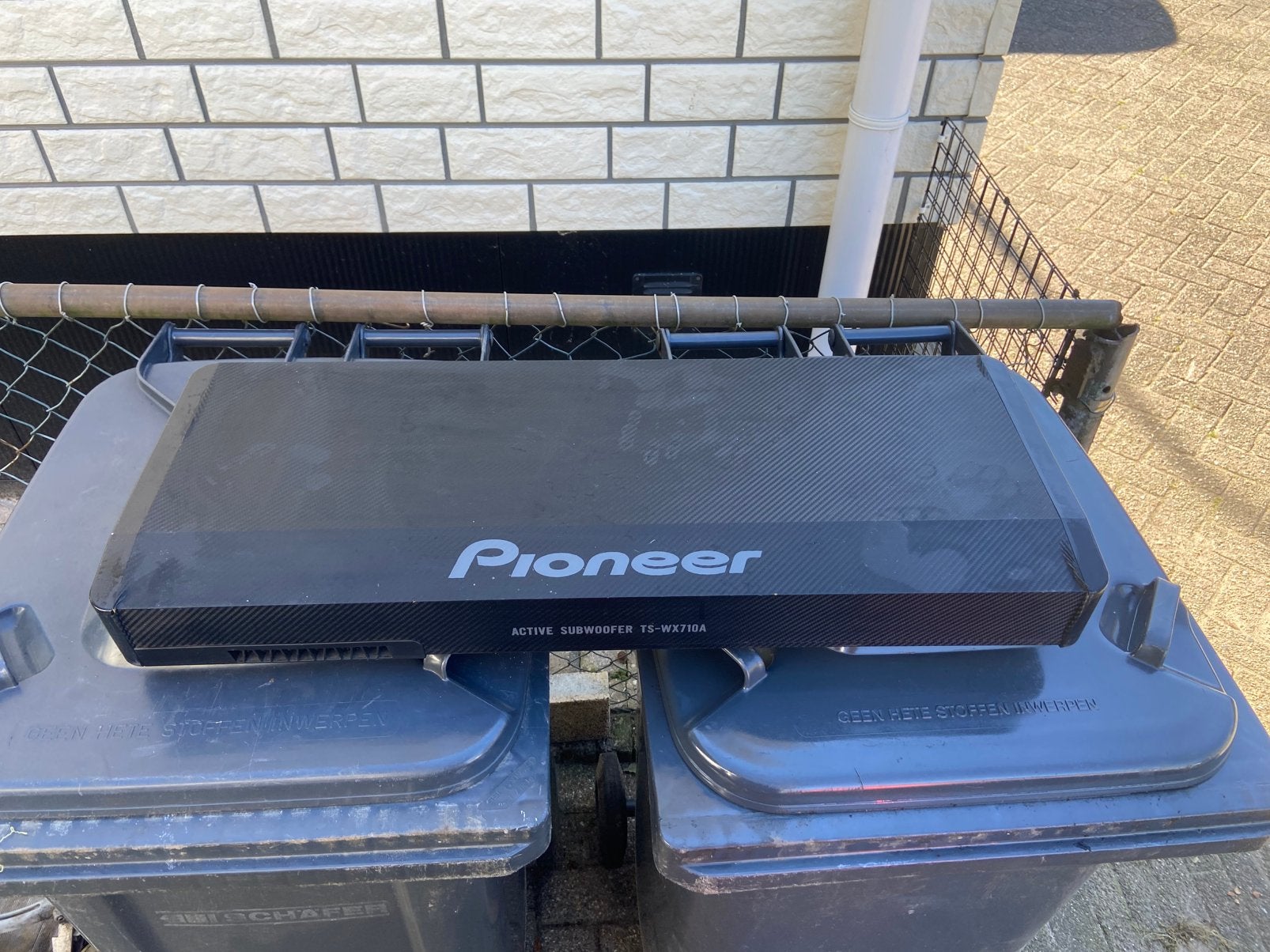 Subwoofer met ingebouwde versterker Pionier, Auto diversen, Ophalen, Gebruikt