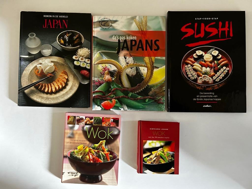 Japans / aziatische kookboeken, Azië en Oosters, Gezond koken, Zo goed als nieuw, Tapas, Hapjes en Dim Sum