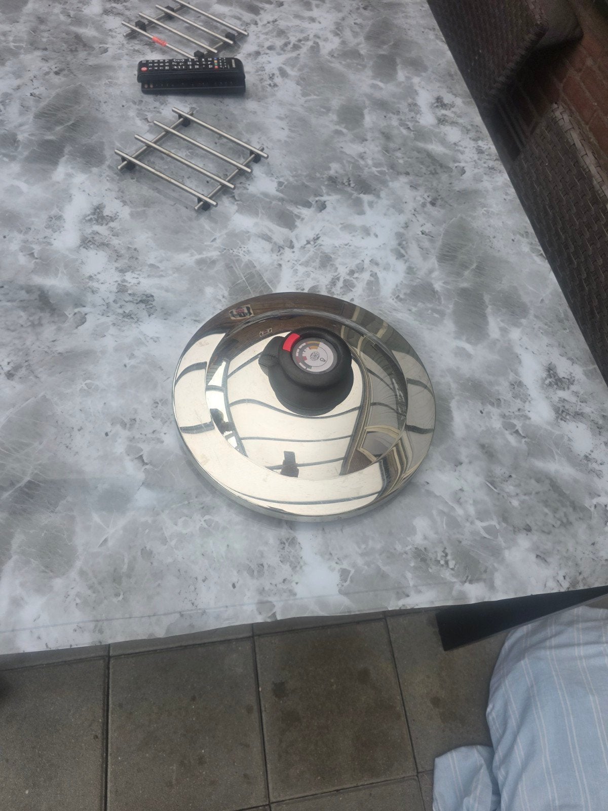 amc secuquick deksel 24CM in nette staat, Ophalen of Verzenden
