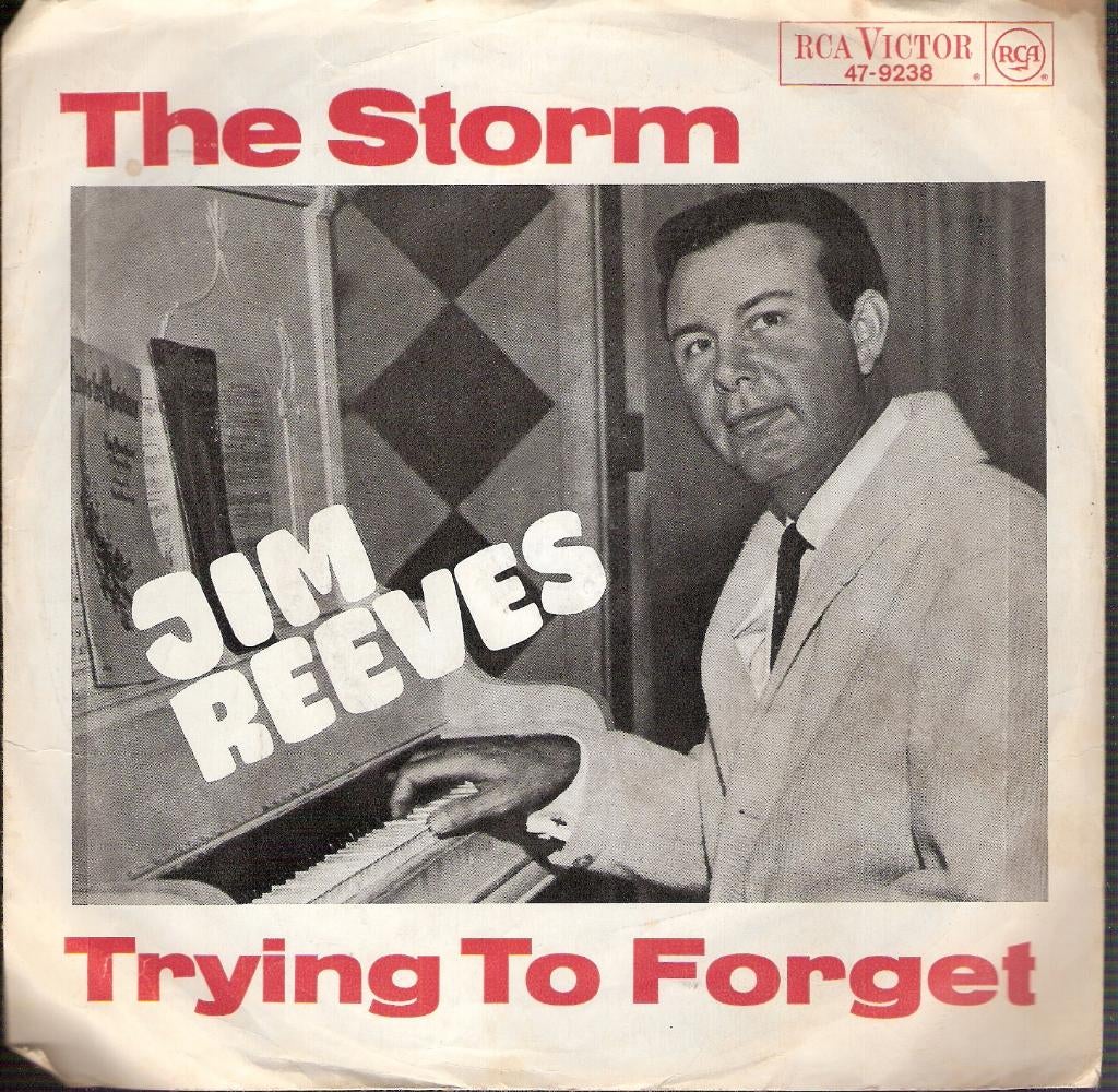 Jim Reeves - The Storm - Trying to Forget - country 60s, Ophalen, Gebruikt, Country en Western