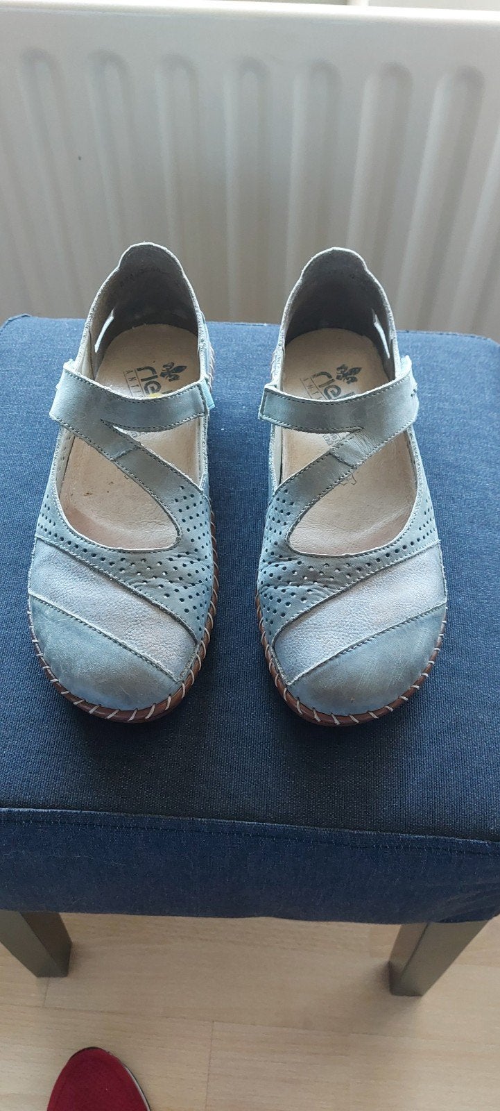Dames schoenen Duits merk riekers maat 39.., Ophalen of Verzenden, Zo goed als nieuw, Blauw, Sneakers of Gympen