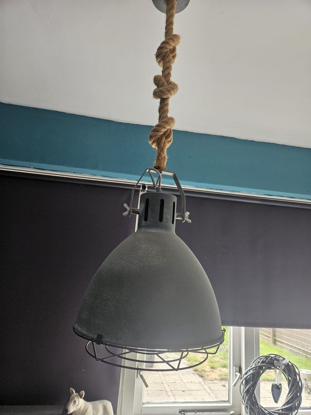 Industriële hanglampen 2x, Huis en Inrichting, Ophalen, Gebruikt, Metaal