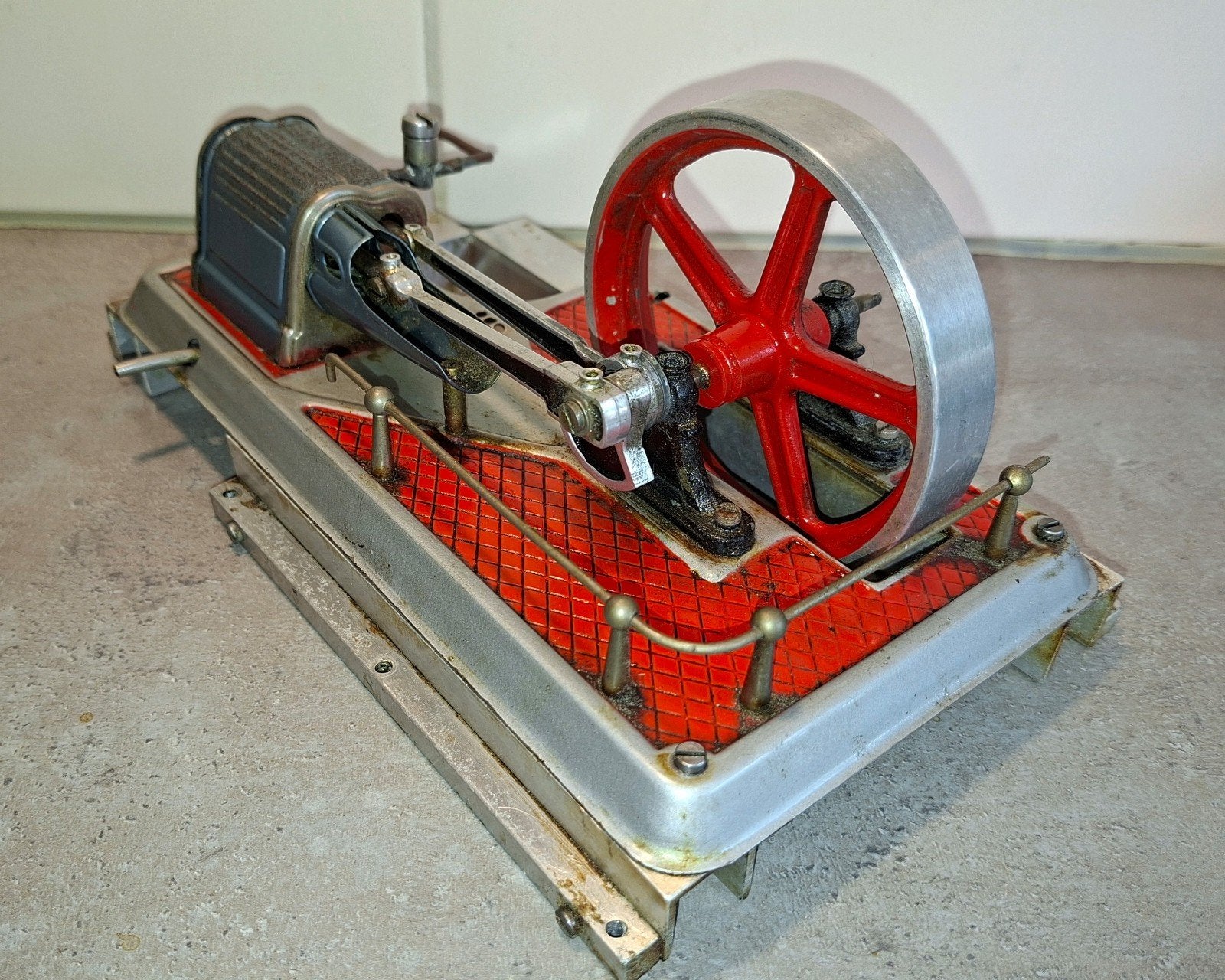 Stoommachine 1 cilinder aandrijfgedeelte zonder ketel, Ophalen of Verzenden, Gebruikt, Groter dan 1:32