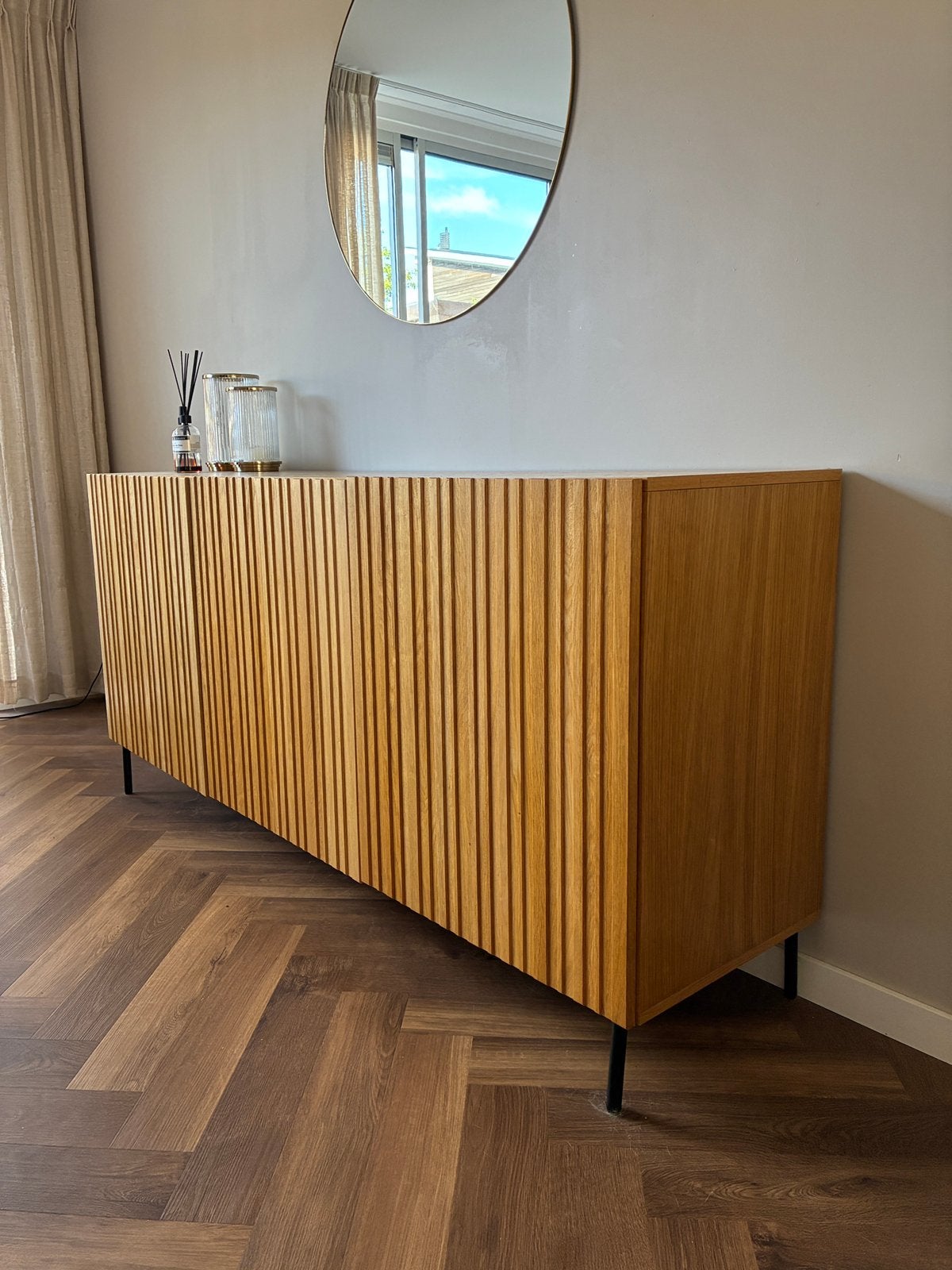 Dressoir merk Woood, Ophalen, 150 tot 200 cm, Zo goed als nieuw, Overige materialen