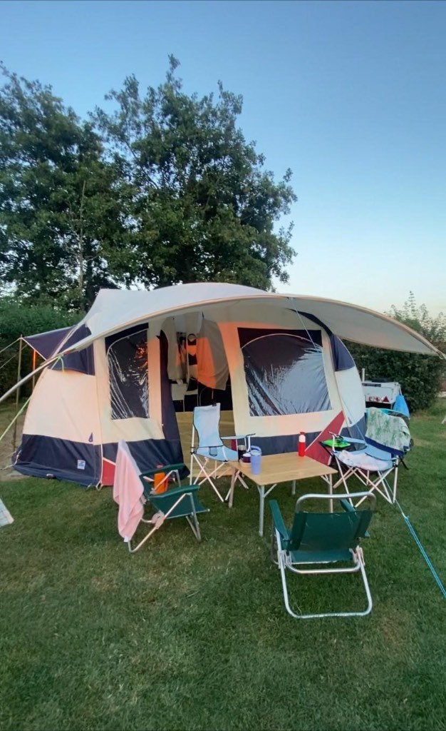 Jamet Rondo XL, Caravans en Kamperen, Vouwwagens, Ophalen, Beige, Aanwezig, Jamet