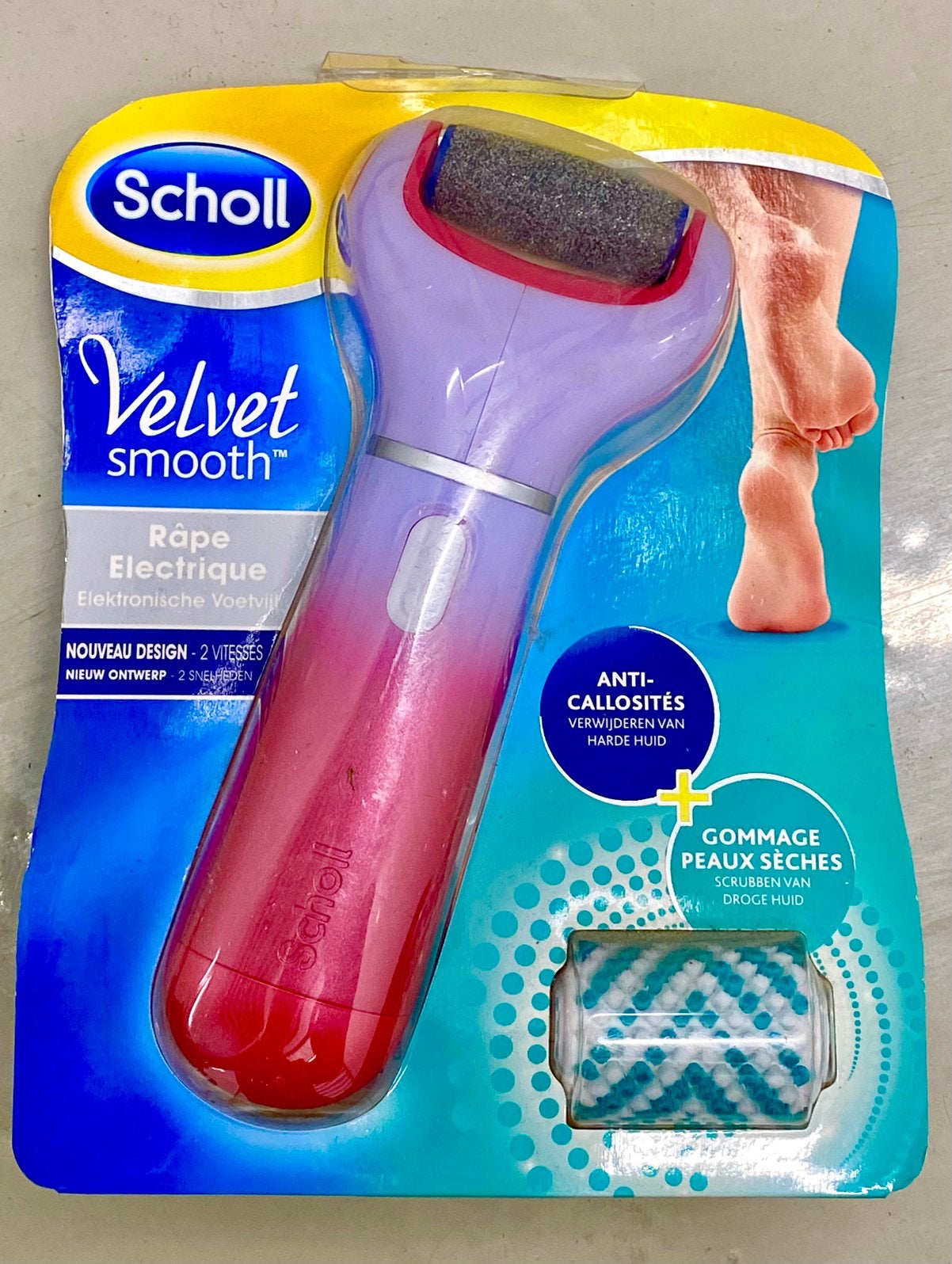 Scholl Velvet Smooth Elektrische Voetvijl – Nieuw, Ophalen of Verzenden, Nieuw, Hand- en Voetverzorging