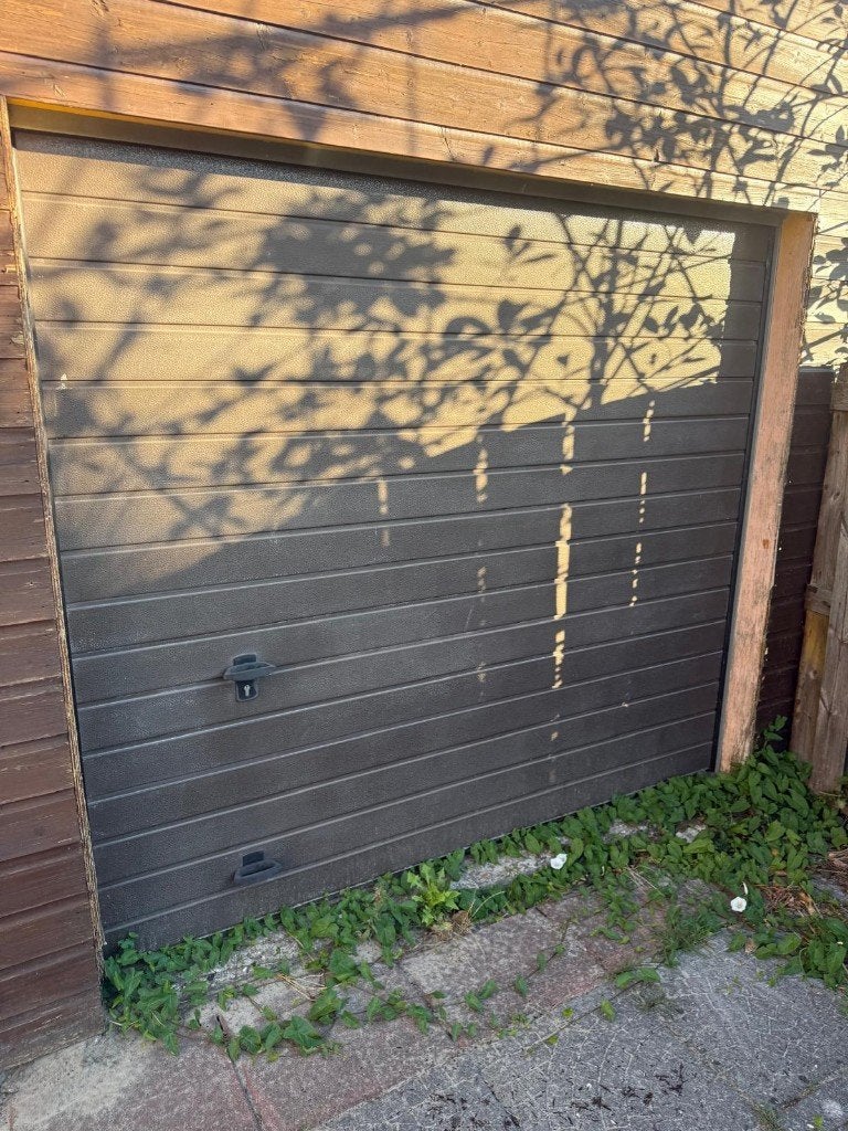 Novoferm elektrische sectionaal garagedeur 2375 x 2125, Ophalen, Kunststof, Gebruikt, 120 cm of meer