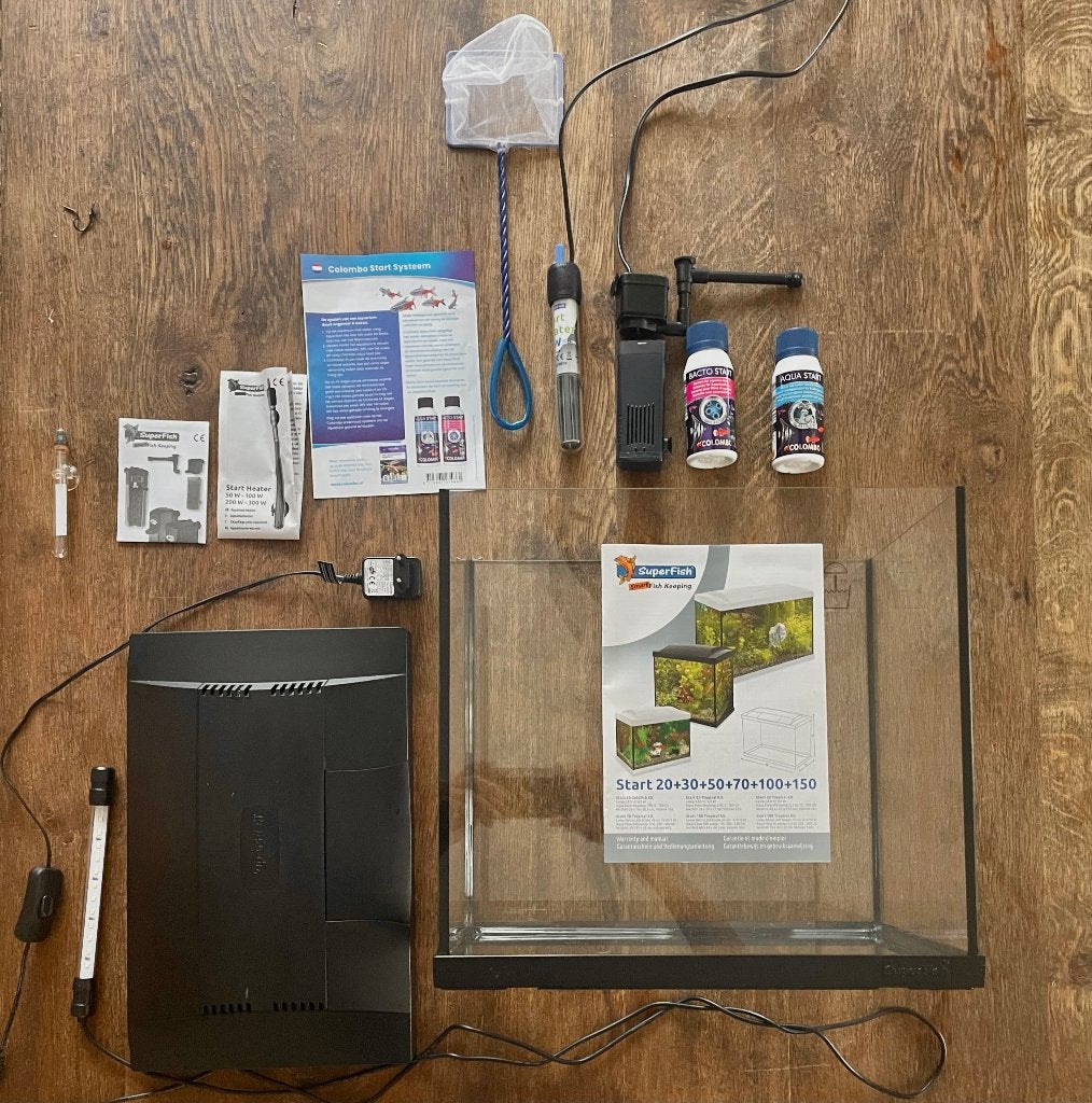 Aquarium - Superfish Start 30 Tropical Kit, Zo goed als nieuw, Leeg aquarium, Superfish, Ophalen
