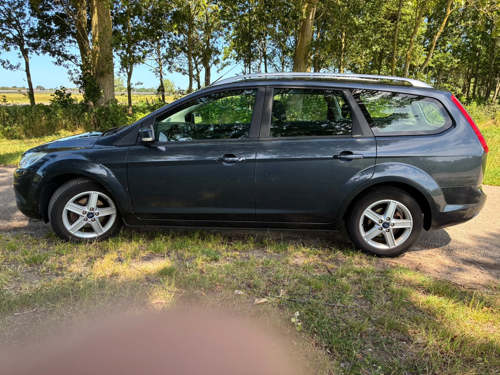 Ford Focus 1.4 59KW Wagon 2009 Grijs, Auto's, Ford, Particulier, Focus, ABS, Airbags, Airconditioning, Boordcomputer, Centrale vergrendeling