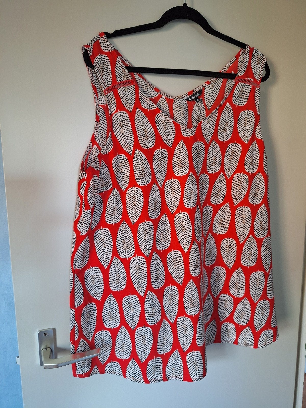 M&S Mode mouwloze top met bladprint - Maat 48, Kleding | Dames, Maat 46/48 (XL) of groter, Ophalen of Verzenden, MS Mode, Zonder mouw