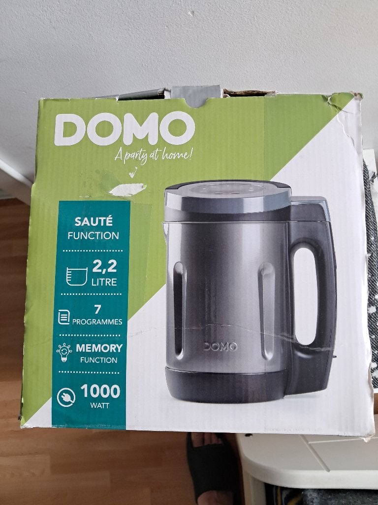 DOMO DO1144BL Soepmaker, Blender, Smoothies, Confituur, Huis en Inrichting, Keuken | Keukenbenodigdheden, Ophalen, Metaal, Overige merken