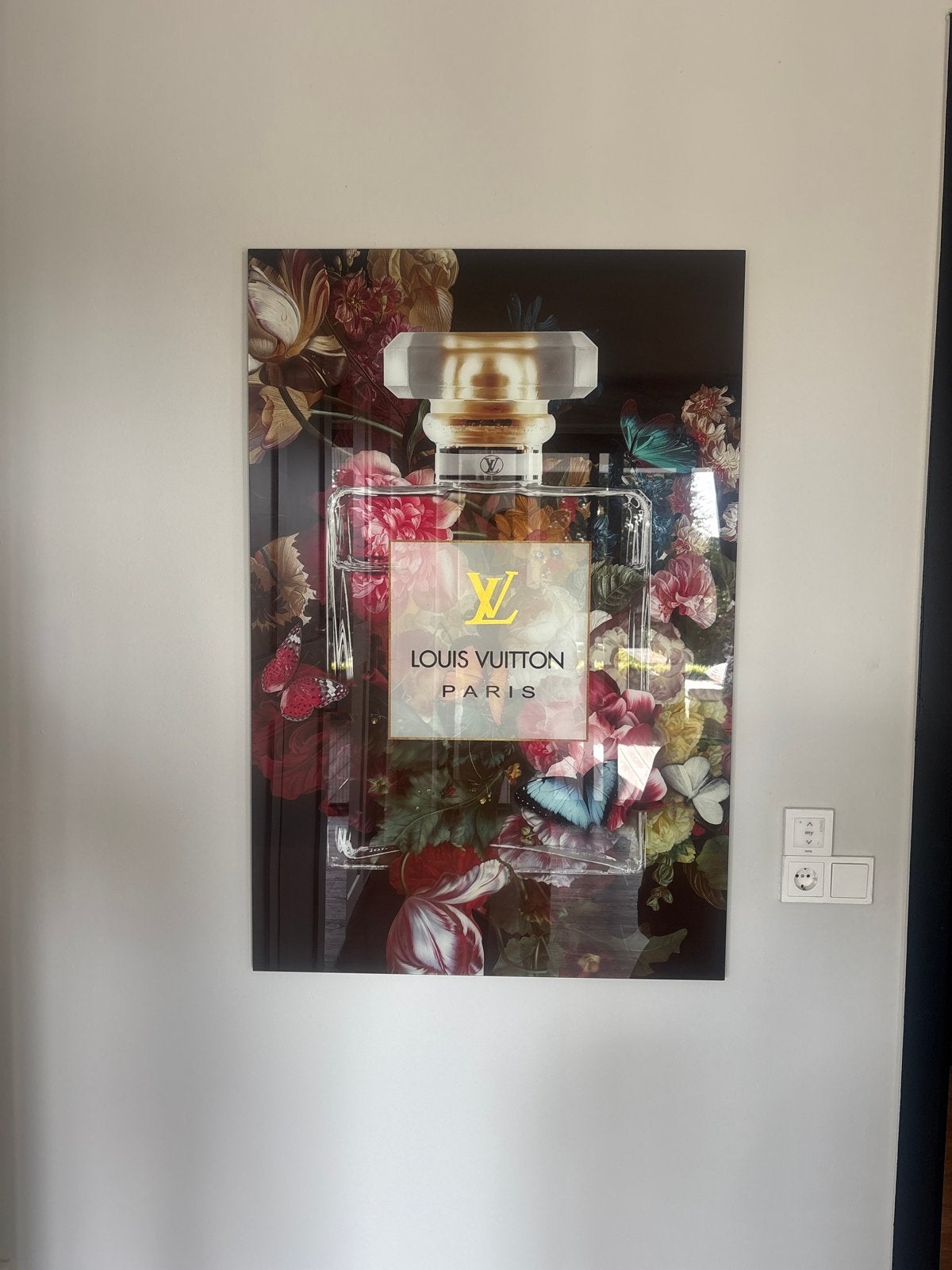 Louis Vuitton Parfum Fles Canvas Print, Ophalen of Verzenden, 75 – 100, 50 tot 75 cm, Print