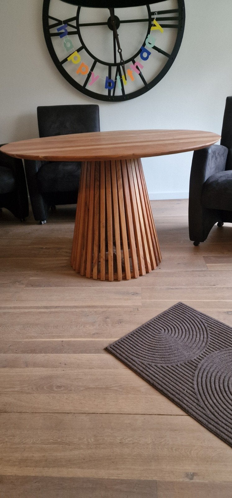 ronde eetkamertafel, Huis en Inrichting, Ophalen, Rond, Zo goed als nieuw, 100 tot 150 cm