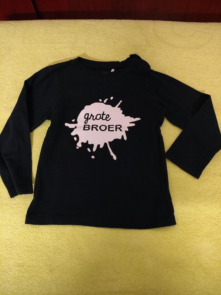 Shirt grote broer maat 92, Ophalen of Verzenden, Zo goed als nieuw, Prenatal, Shirt of Longsleeve