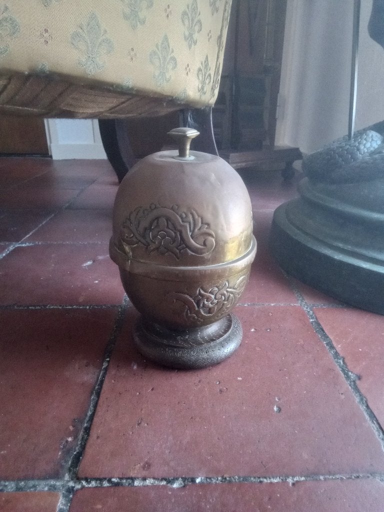 Koperen tabakspot, Ophalen of Verzenden, Koper