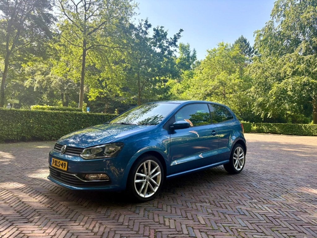 Volkswagen Polo 1.2 TSI nieuwe APK + Onderhoudsbeurt, Stof, 40 €/maand, 4 cilinders, Blauw
