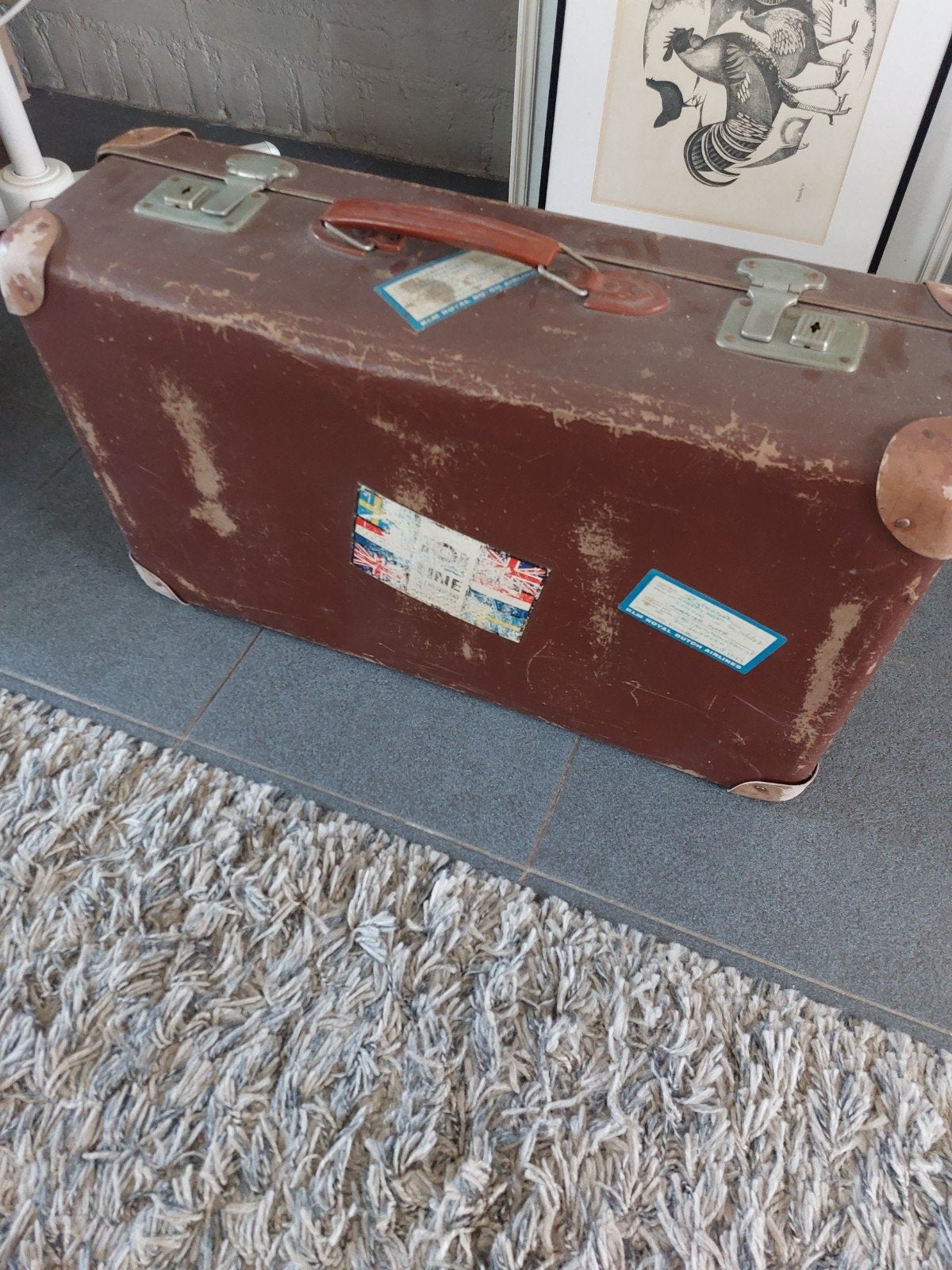 retro koffer, Antiek en Kunst, Ophalen